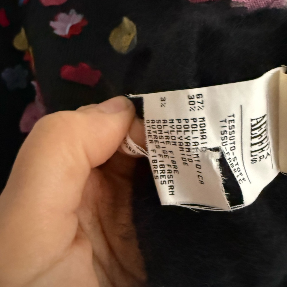 Moschino Cheap & Chic Vintage Y2K Sweater Tank Mohair Blend Floral Detail - Picture 4 of 6
